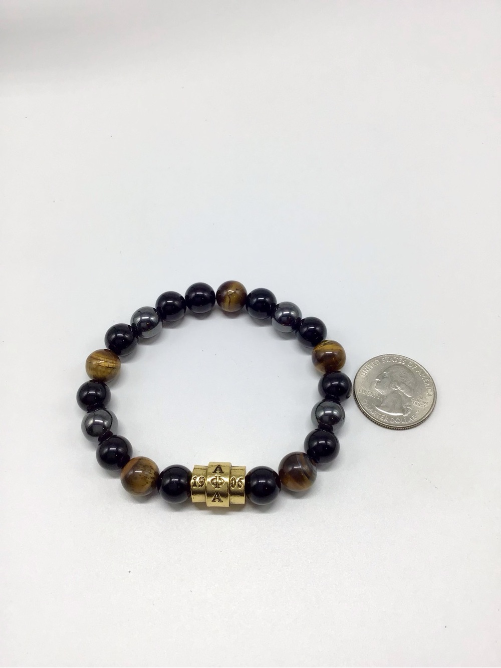 Alpha Phi Alpha Stone Beaded Bracelet - Picture 4 of 5